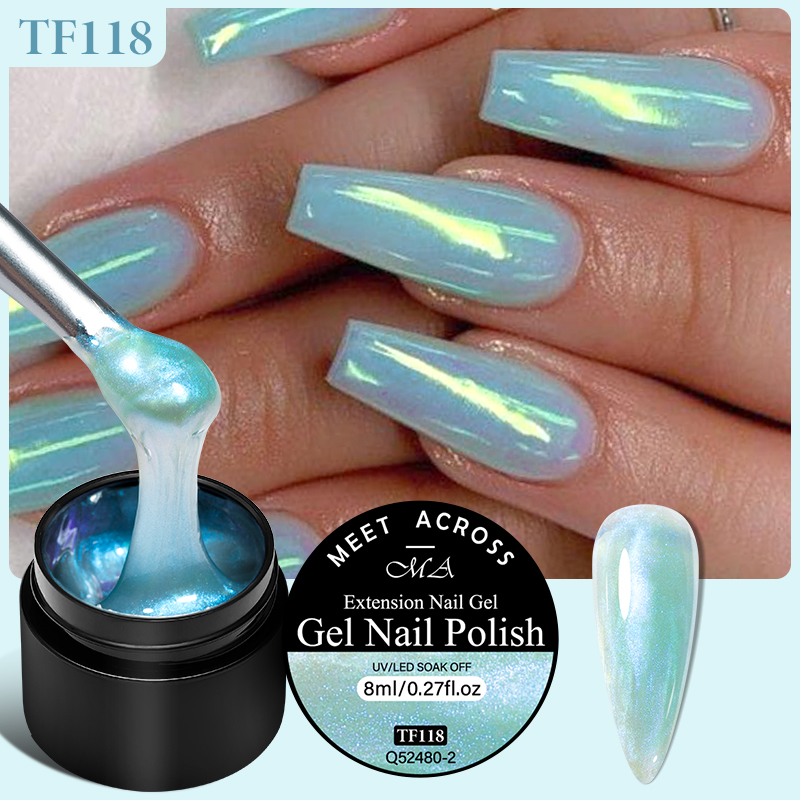 Nail Art Violet - Memenuhi seluruh 8ml ekstensi Aurora cat