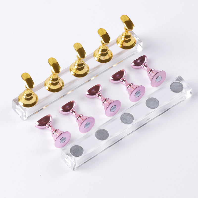 Nail Art Vector - 5/30 Buah/Set Tempat Kuku Magnetik Ujung