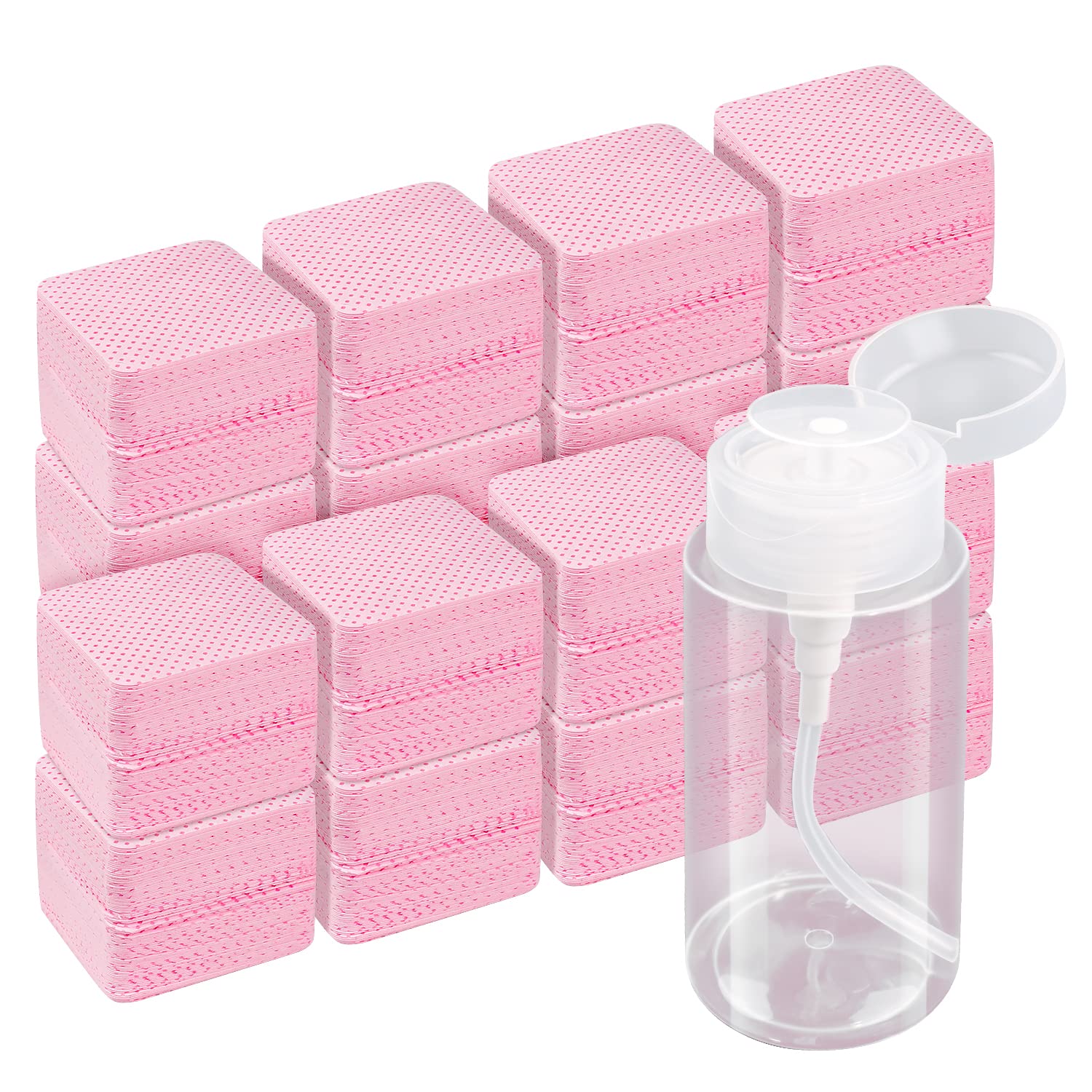 Nail Art Remover - 20/600Pcs Tisu Kuku Bebas Serat Bahan