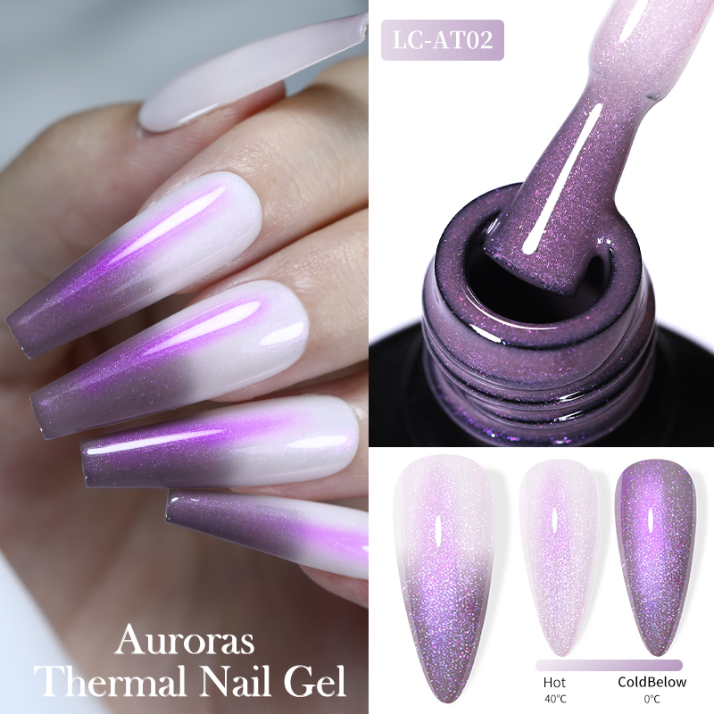 Nail Art Violet - LILYCUTE 7ML Auroras Gel Termal Cat