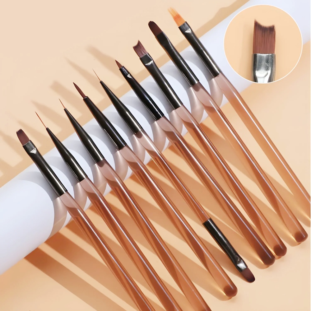 Nail Art Vector - 9PCS Kuas Kuku untuk Desain Seni