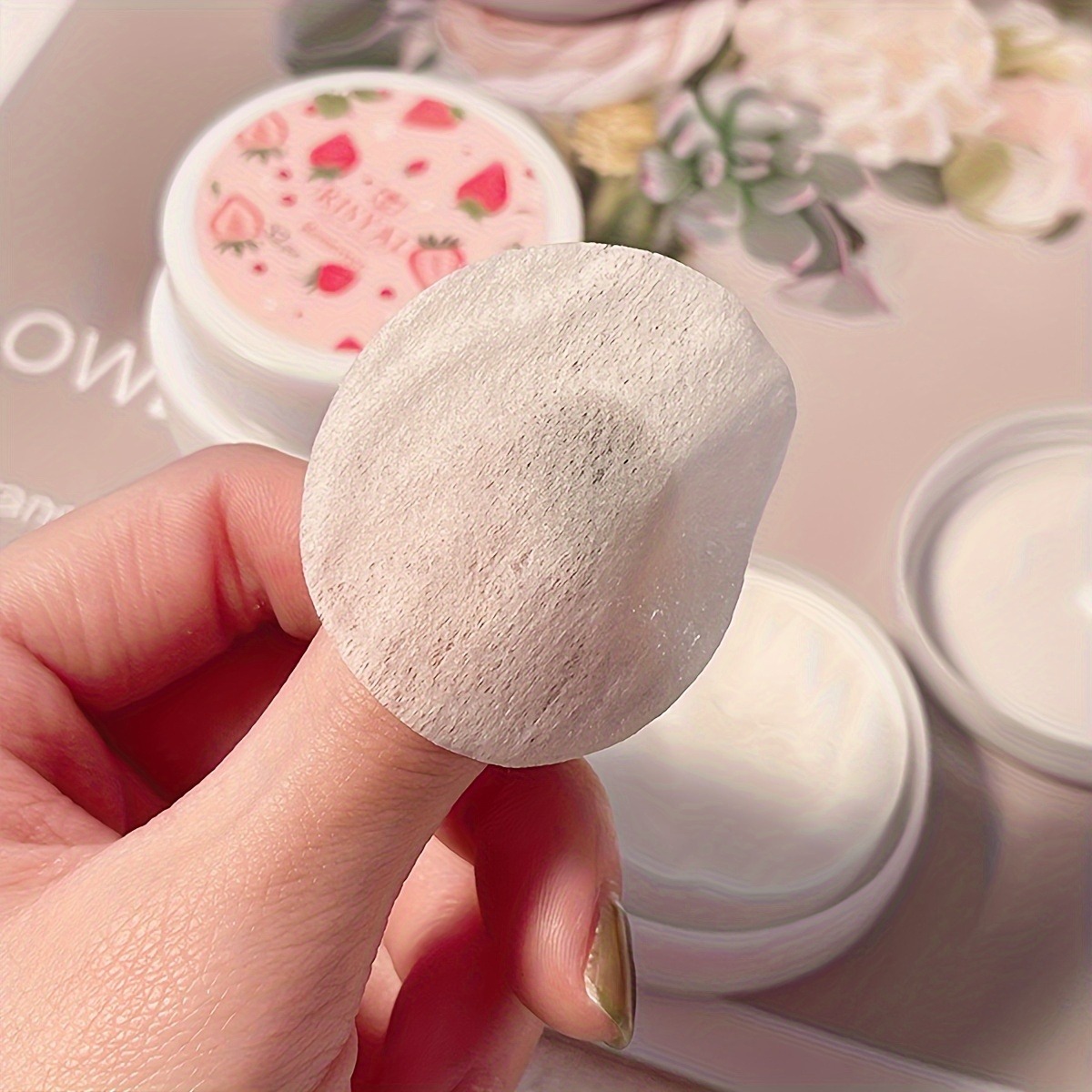 Nail Art Remover - 32 Buah/Kotak Bantalan Penghapus Cat Kuku