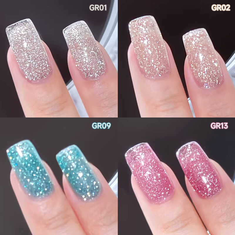 UR SUGAR 15ml Glitter Ungu Gel - Nail Art Violet ulasan dan harga