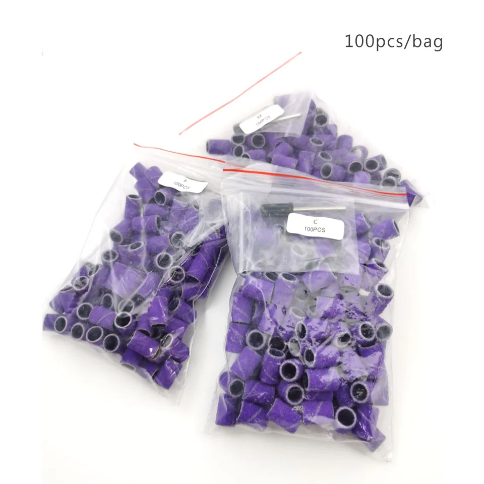 HYTOOS 100 buah/tas kepala bor - Nail Art Violet ulasan dan harga