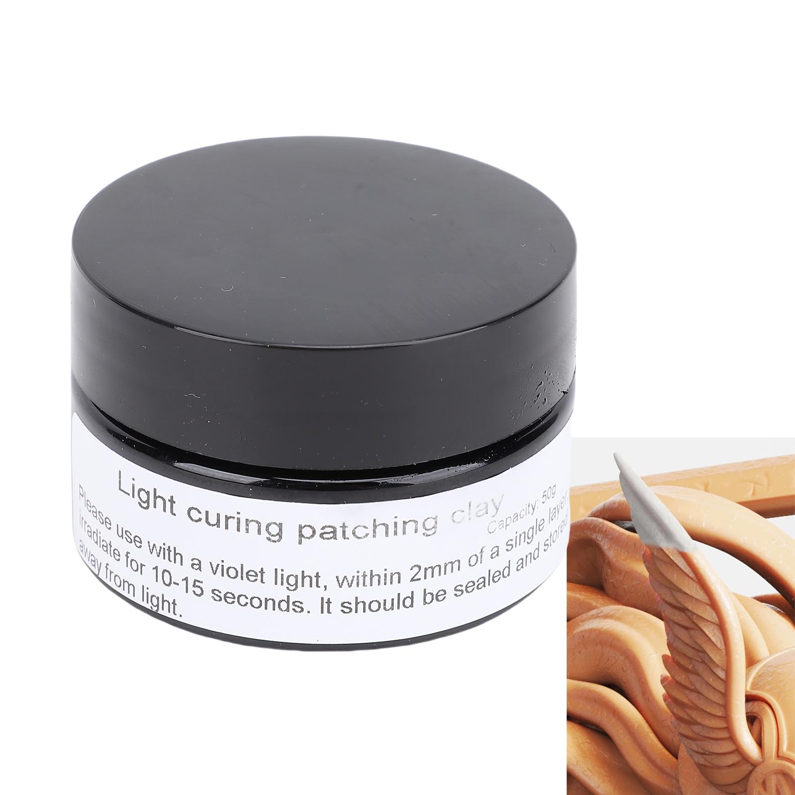 Ultra Violet Curing Putty 50g  - Nail Art Violet ulasan dan harga