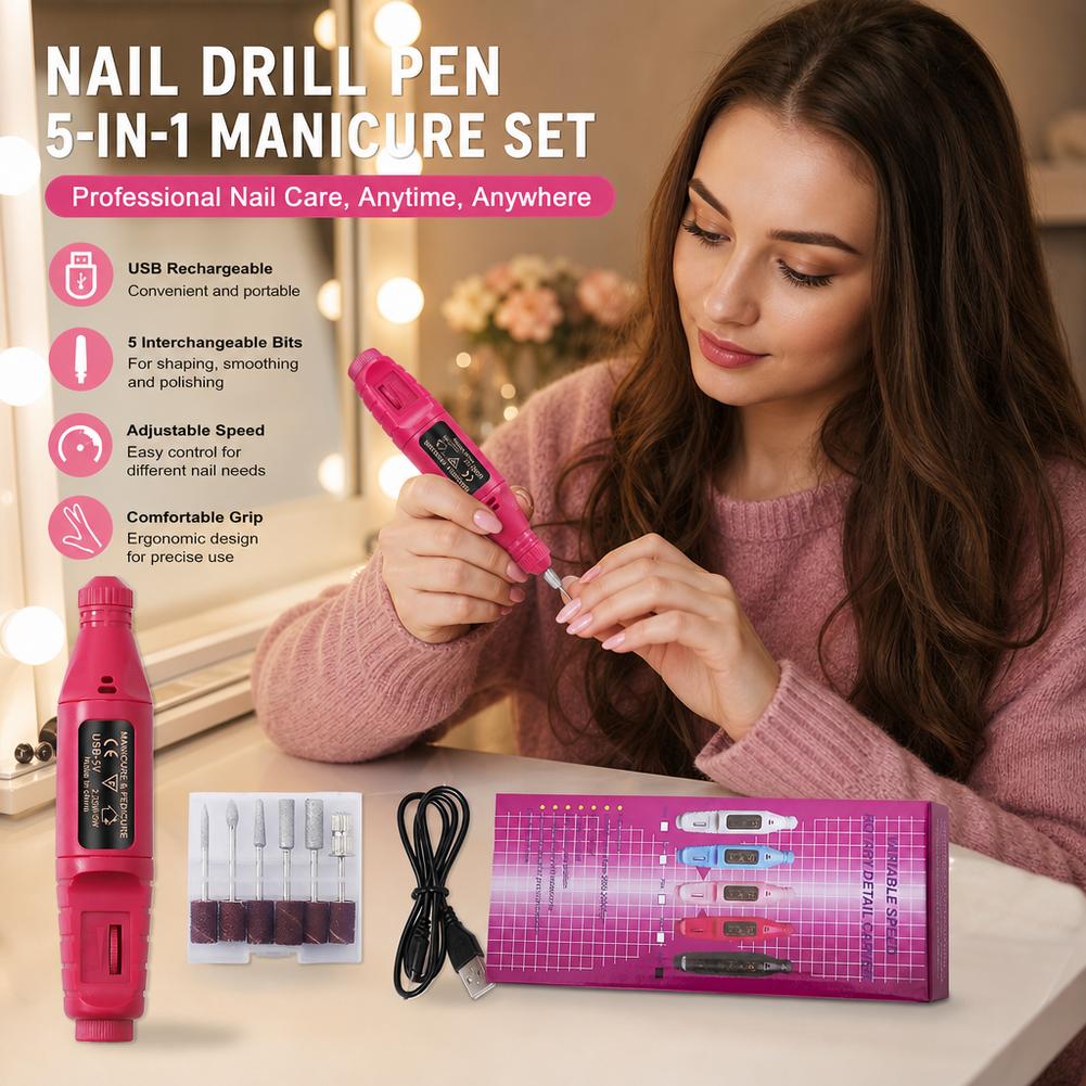 Pena Bor Kuku Elektrik Portabe - Nail Art Full Color ulasan dan harga