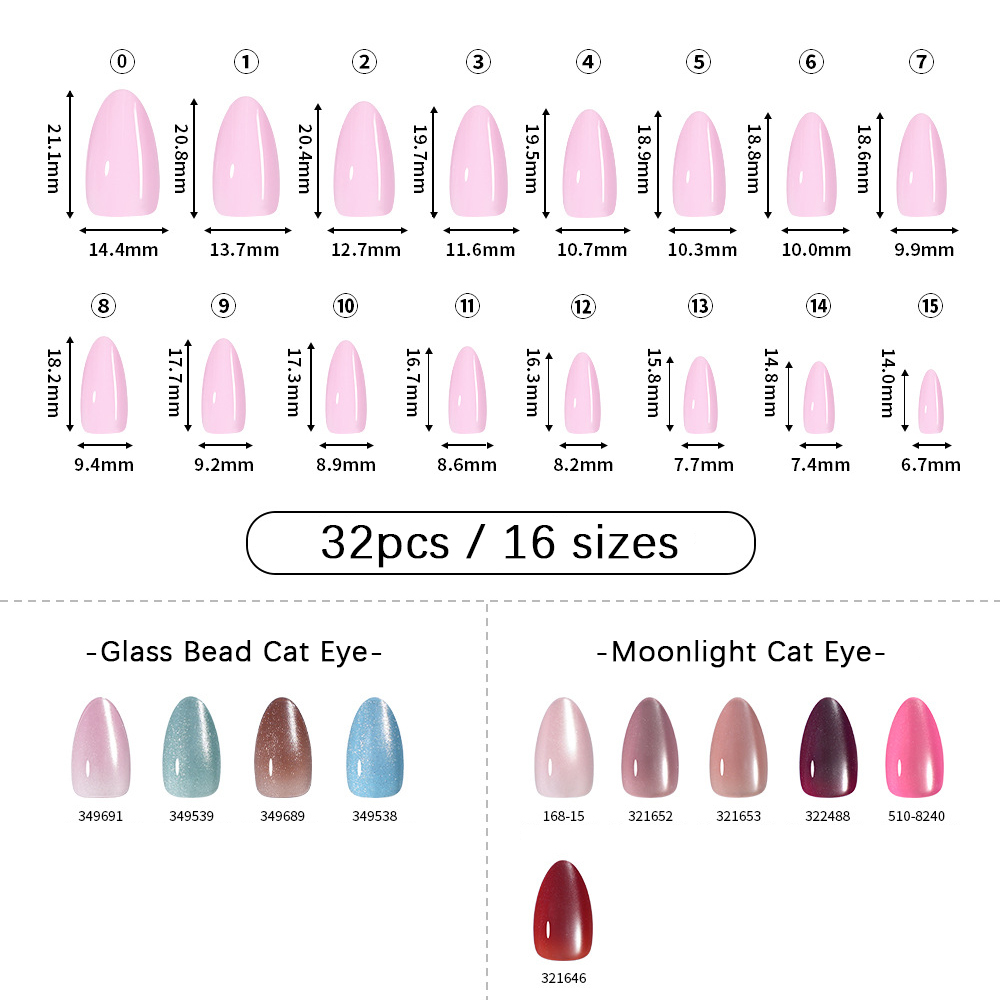 VITAGWX 32 Buah Kuku Palsu Uju - Nail Art Emerald ulasan dan harga