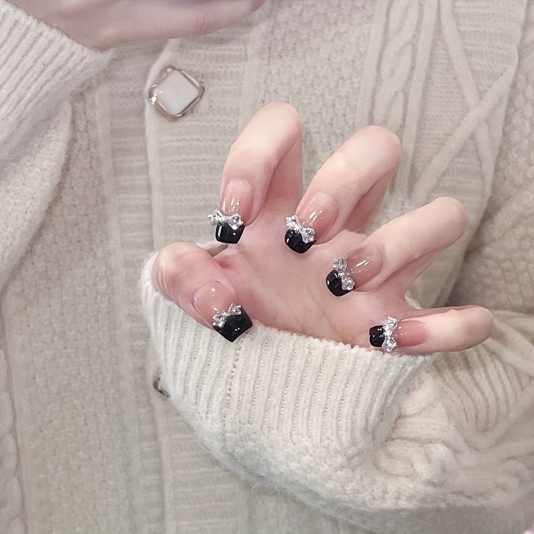 10 Buah Kuku Tekan Buatan Tang - Nail Art Emerald ulasan dan harga