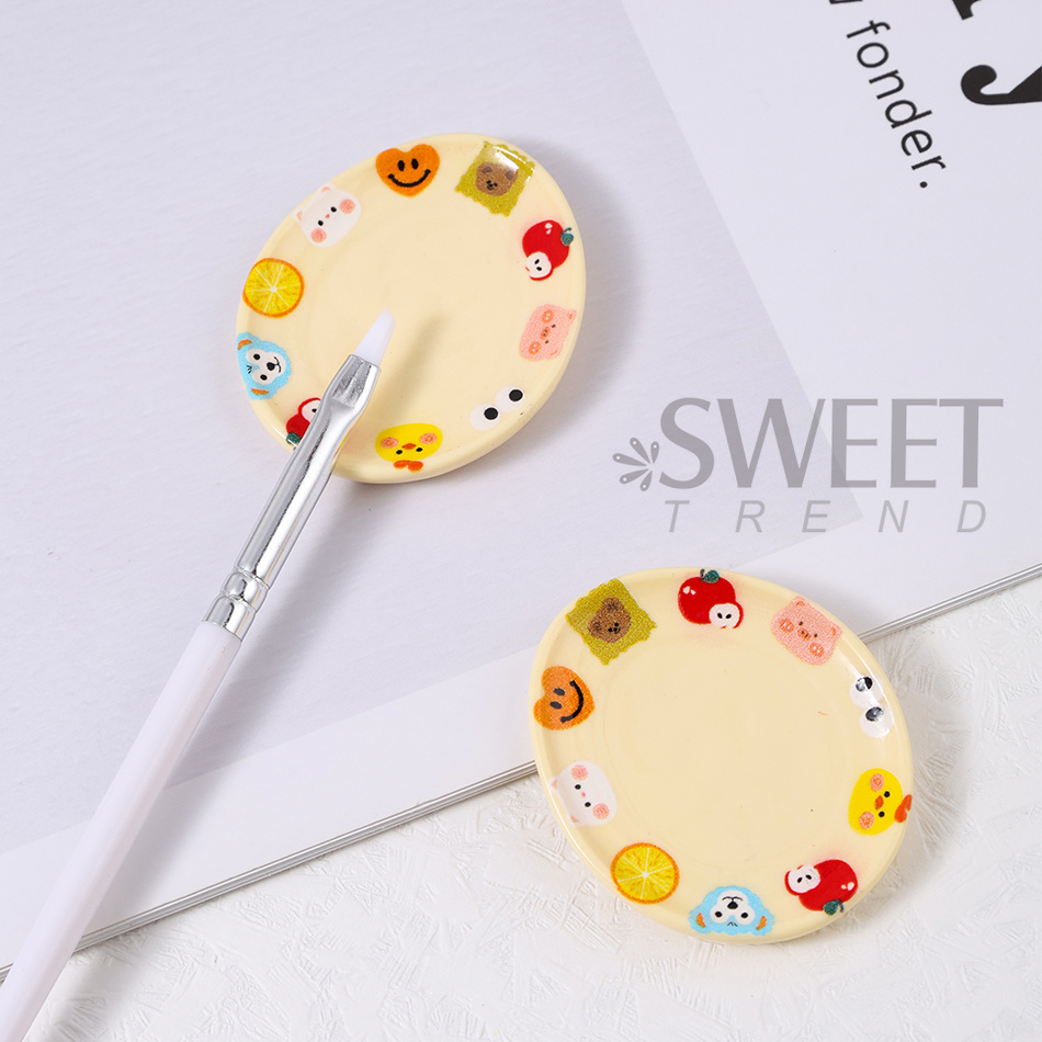 2 Buah Palet Warna Kartun Kuci - Nail Art Full Color ulasan dan harga
