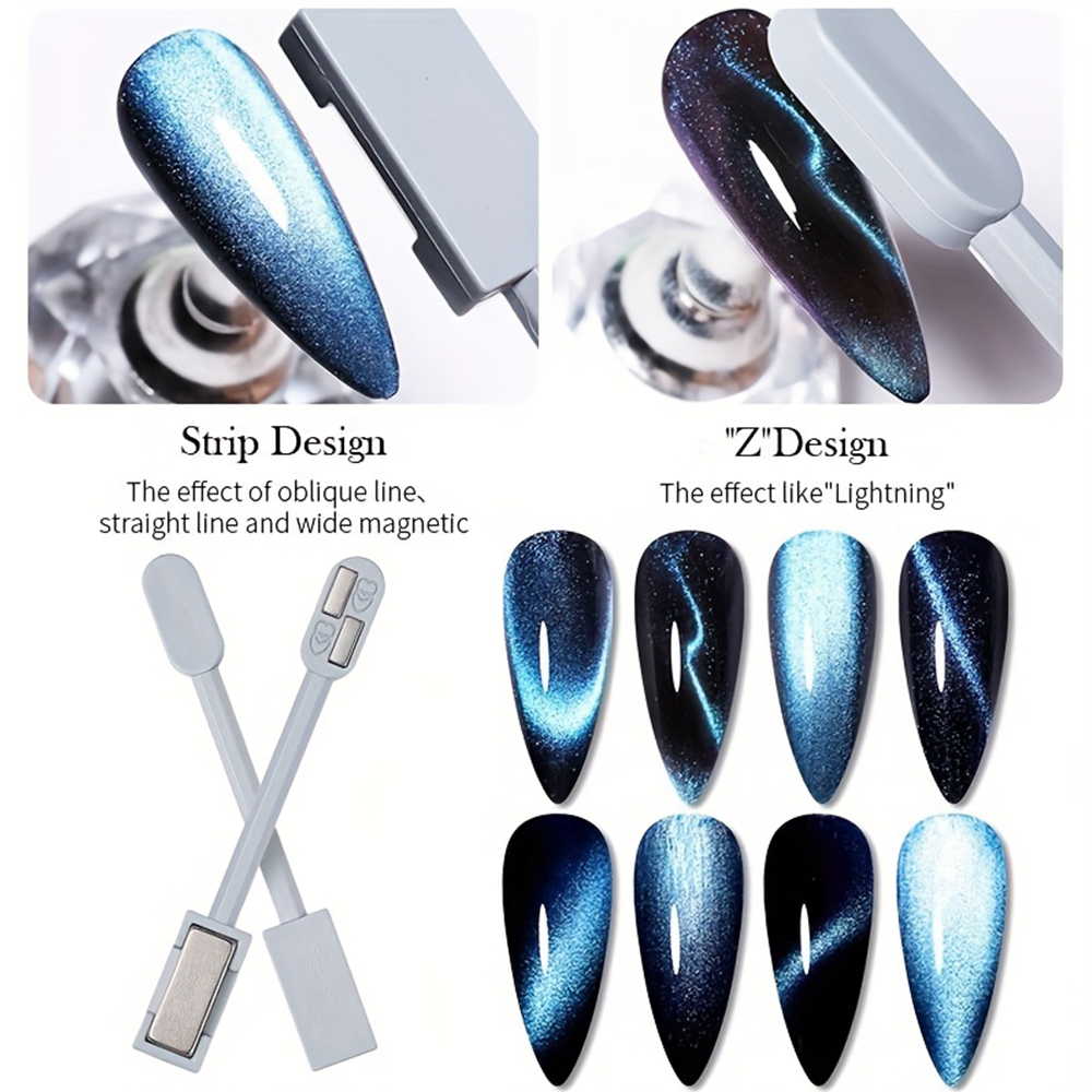 1/2 Buah Set Magnet Mata Kucin - Nail Art Full Color ulasan dan harga