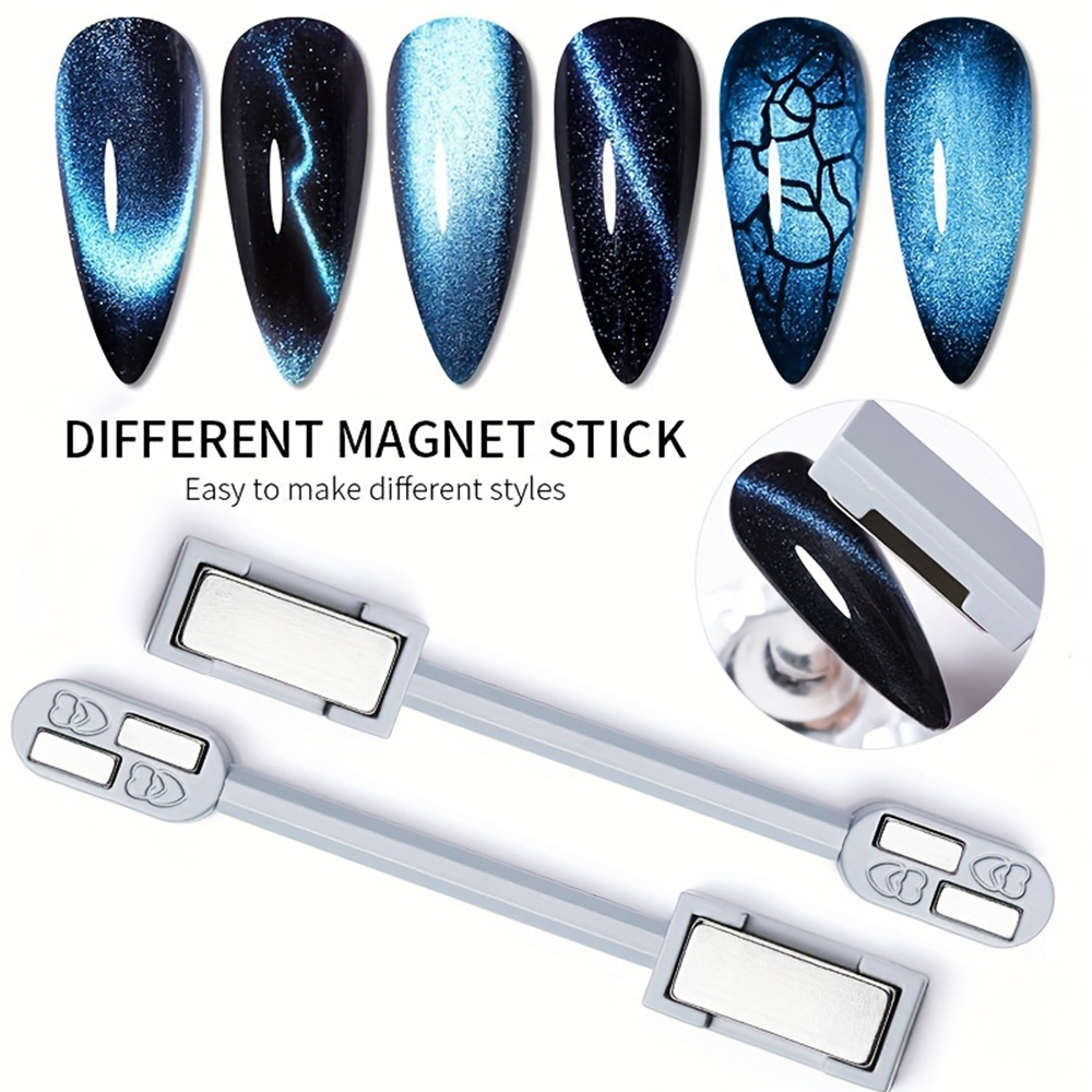 1/2 Buah Set Magnet Mata Kucin - Nail Art Full Color ulasan dan harga
