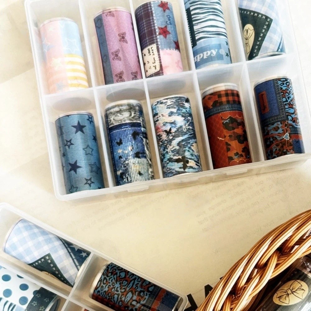10 Gulungan Kertas Transfer Fo - Nail Art Denim ulasan dan harga