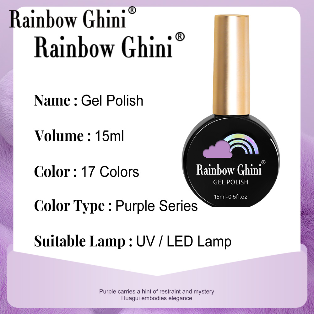 RG 15ml 17 Warna Seri Ungu Cat - Nail Art Violet ulasan dan harga