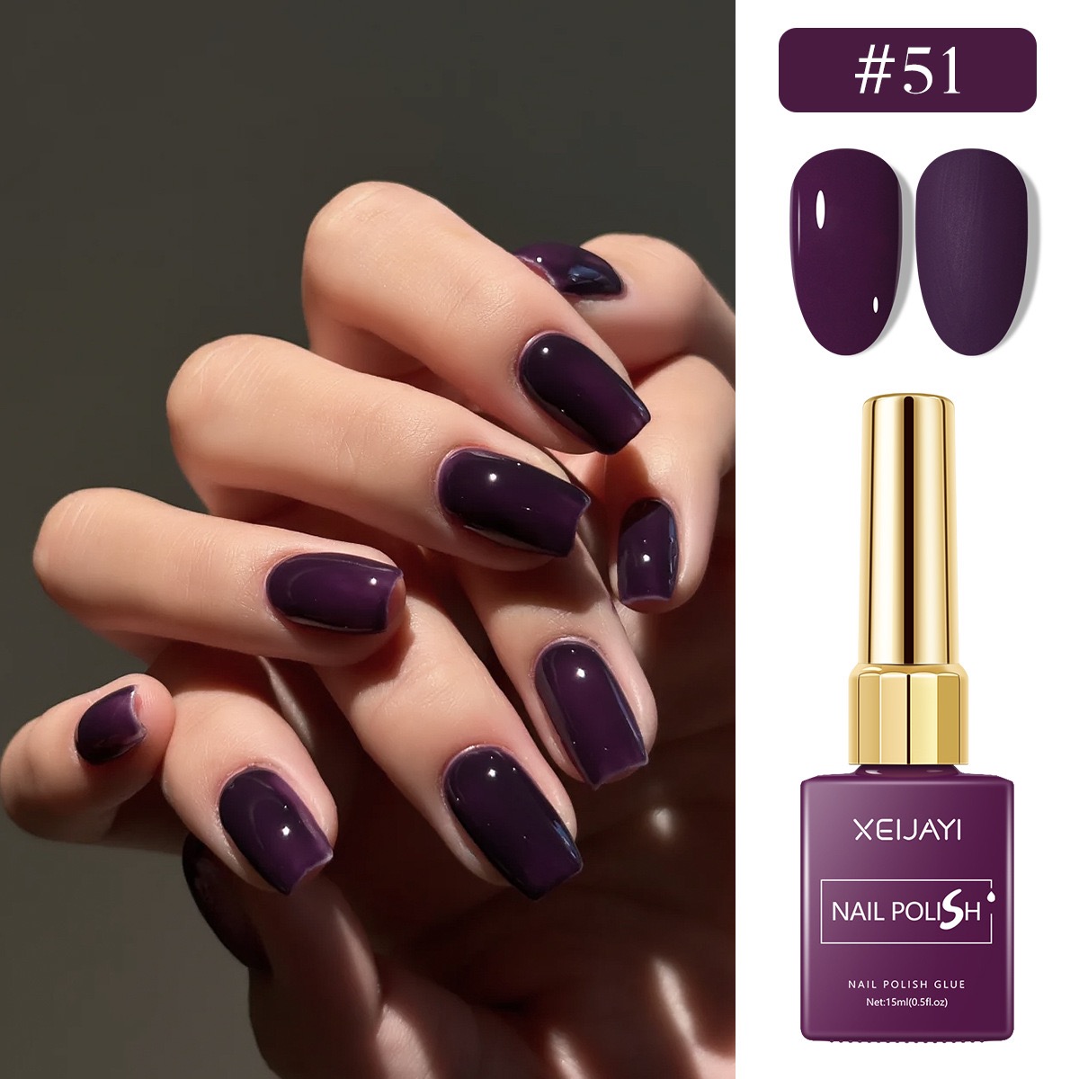 6 Buah/Set 15Ml Cat Kuku Gel 6 - Nail Art Violet ulasan dan harga