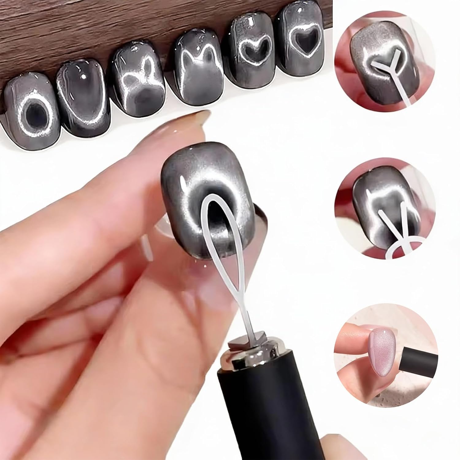 10Pcs Set Magnet Kuku Mata Kuc - Nail Art Full Color ulasan dan harga