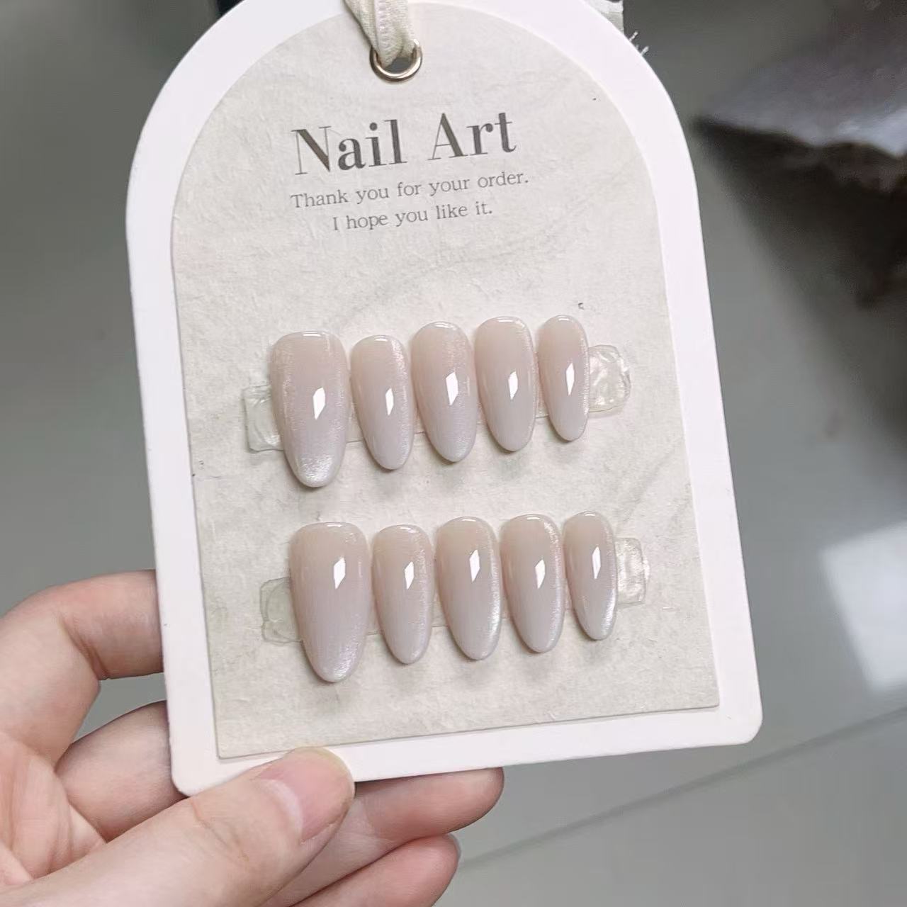 10pcs Kuku Palsu Warna Solid B - Nail Art Full Color ulasan dan harga