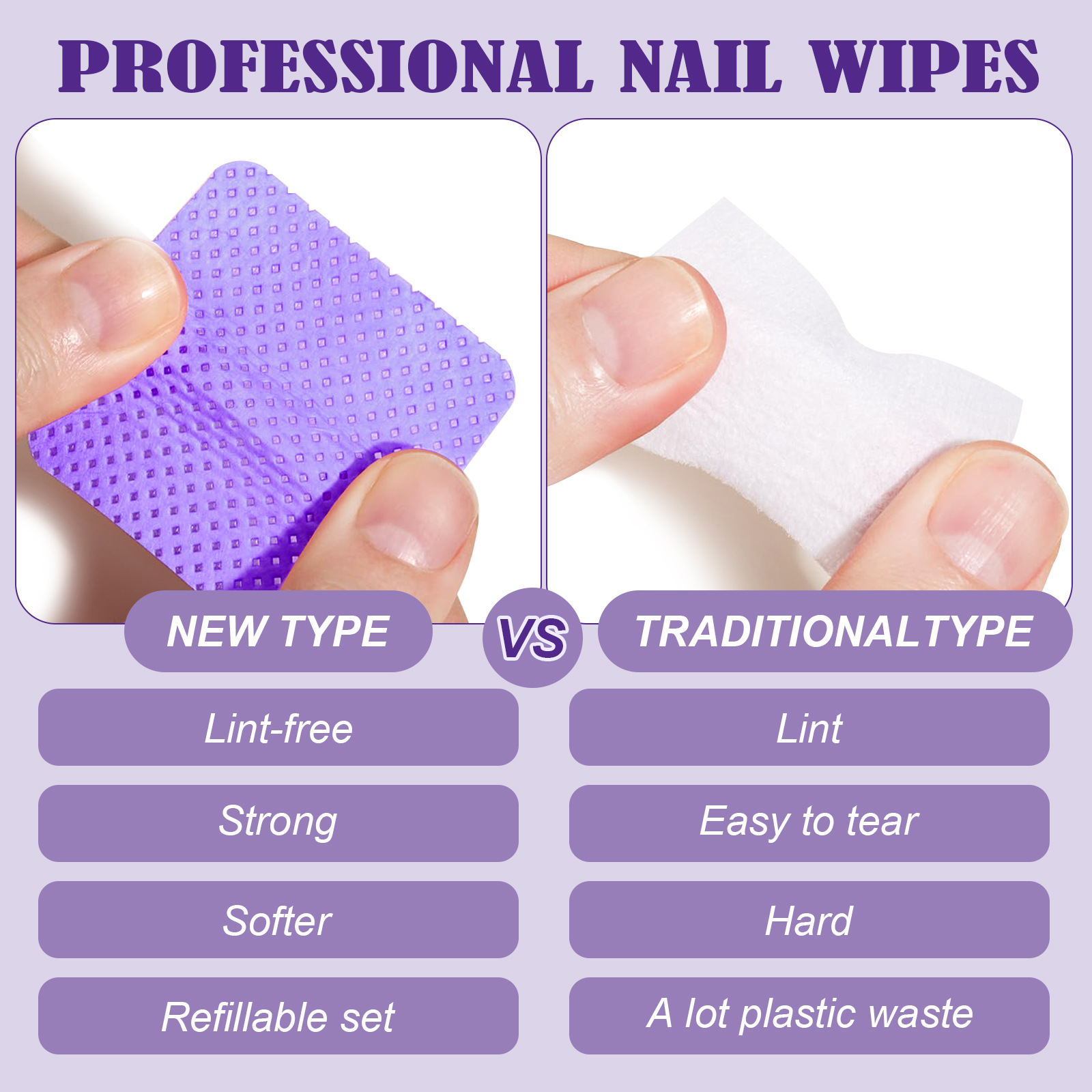 630/1200pcs Tisu Pembersih Kuk - Nail Art Remover ulasan dan harga