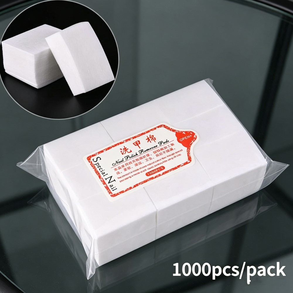 1000Pcs Tisu Kuku Bebas Serat  - Nail Art Remover ulasan dan harga