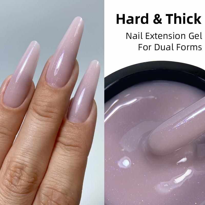 MSHARE 50G Gel Kuku Pembangun  - Nail Art Violet ulasan dan harga