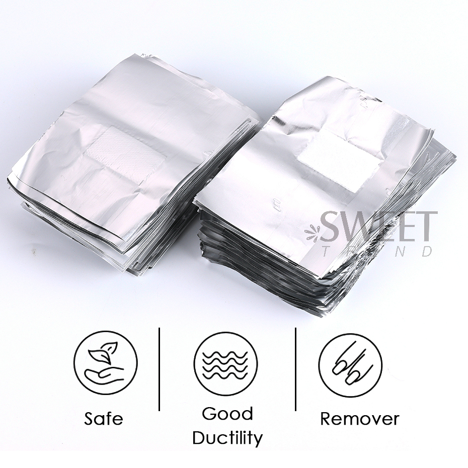 50/100 Buah Aluminium Foil Pen - Nail Art Remover ulasan dan harga