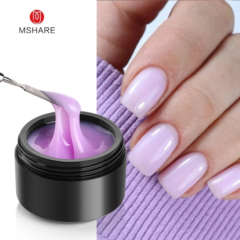 MSHARE Gel Ekstensi Pembangun  - Nail Art Lilac ulasan dan harga