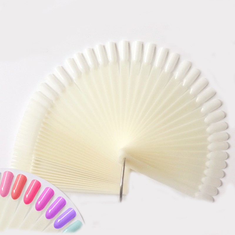 4 Warna 50 Buah Ujung Kuku Pal - Nail Art Vector ulasan dan harga