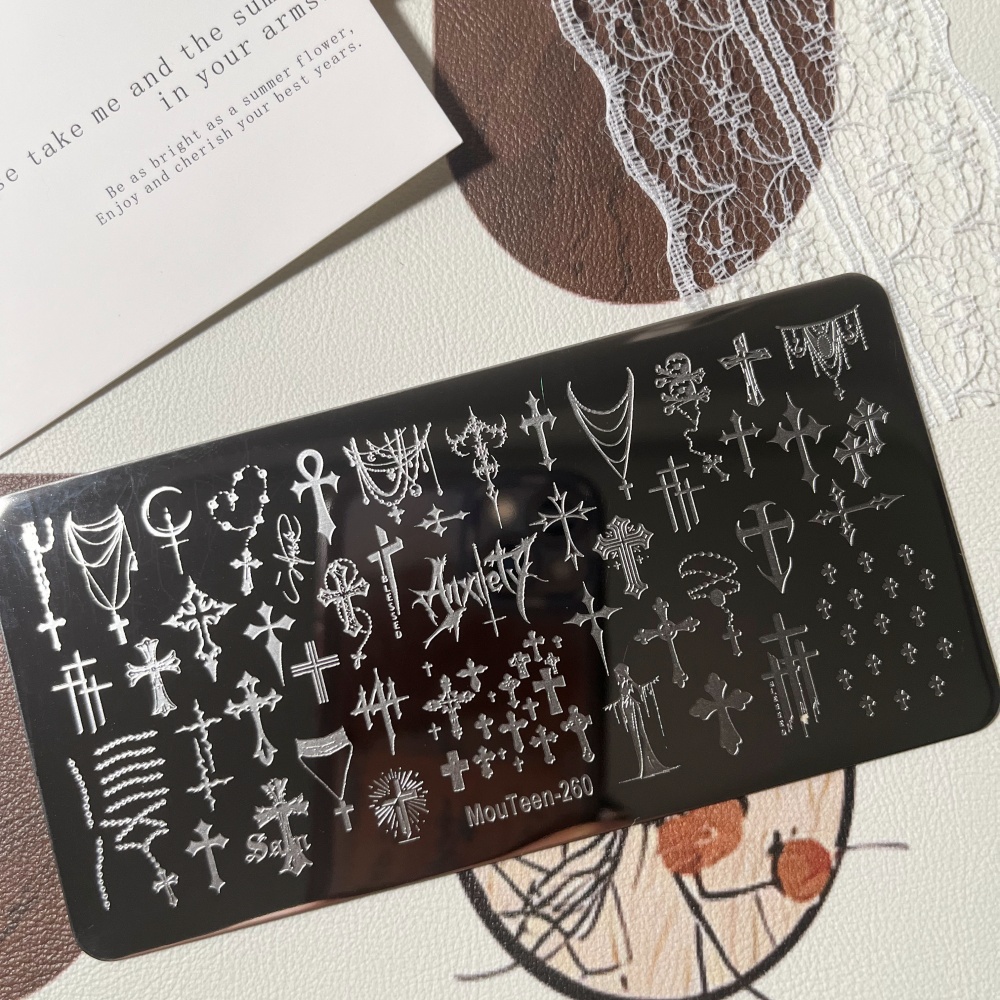 MouTeen259 Pelat Stamping Kuku - Nail Art Gothic ulasan dan harga