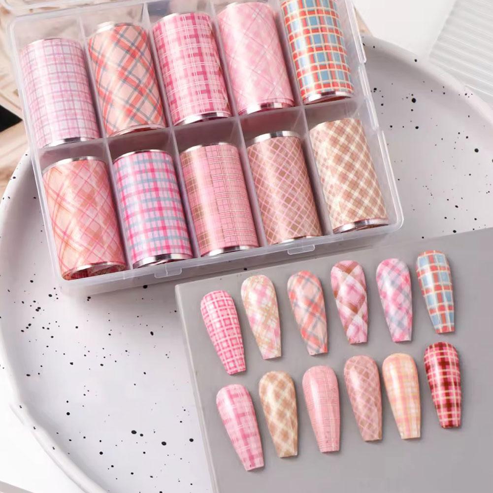 10 Gulungan Desain Baru Stiker - Nail Art Denim ulasan dan harga