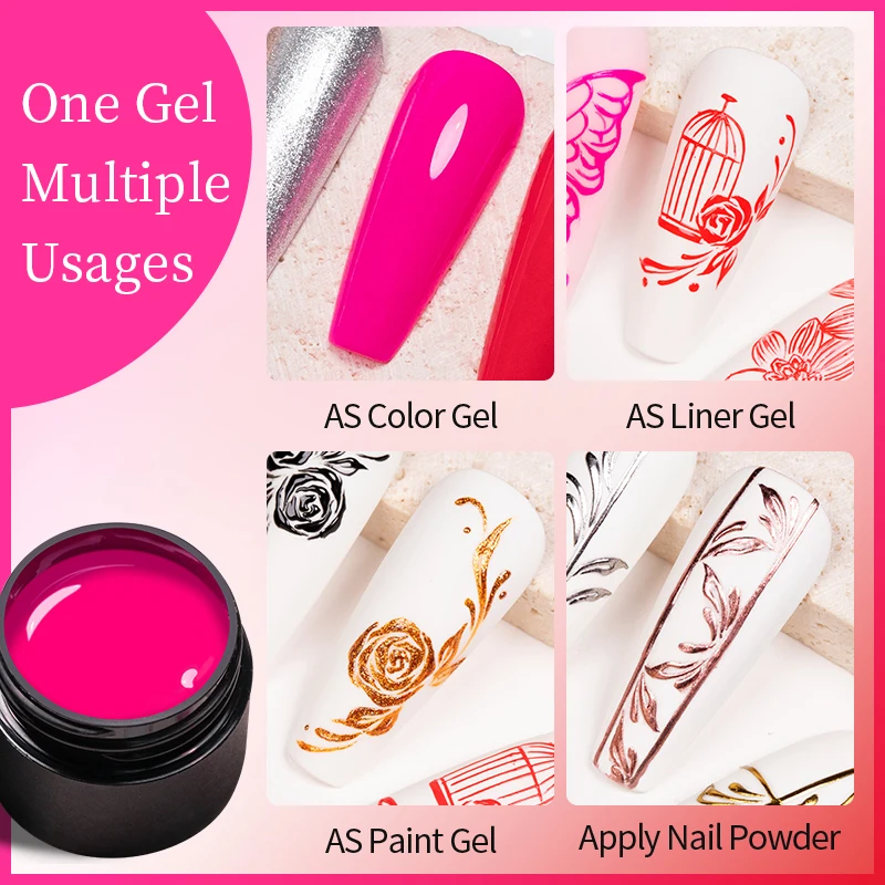 AWStorG 5g 4 In 1 Gel Pernis L - Nail Art Gothic ulasan dan harga