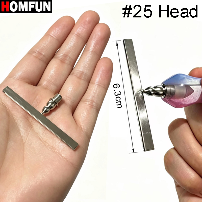 HOMFUN Baru 25 Kepala Pena Dia - Nail Art Full Color ulasan dan harga